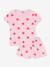 Girls' heart print short pyjamas rose 