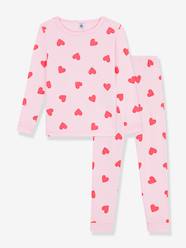 Girls-Pyjamas for children with hearts PETIT BATEAU 