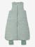 Sleeveless Cotton Muslin Travel Jumpsuit with Moon & Stars Print sage green 