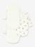 Pack of 3 Petit Bateau crossover bodysuits for babies white 