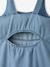 Dress with back opening light blue 
