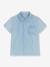 Boy's short-sleeved chambray shirt light blue 