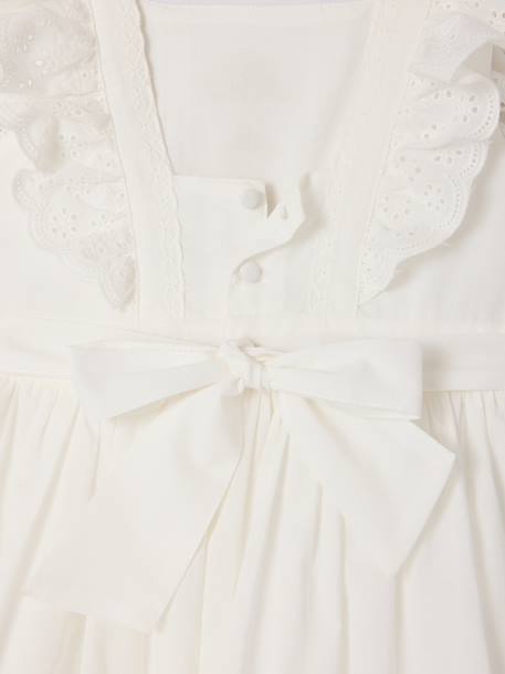 Frilly skater dress white 