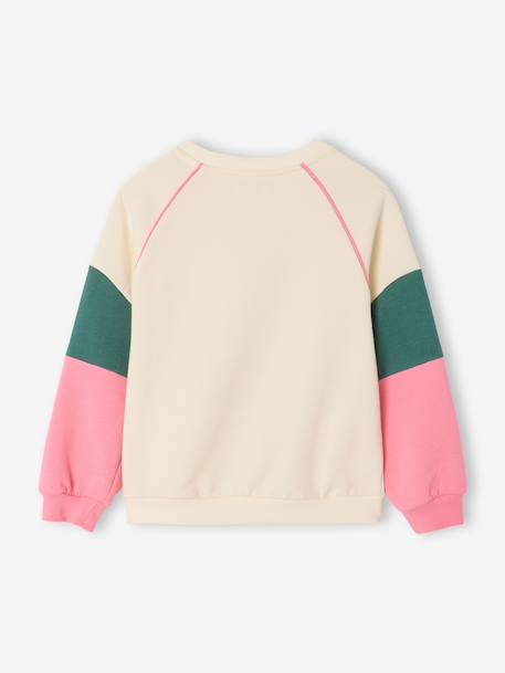 Girl's sportswear sweatshirt ecru 