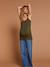 Pack of 3 Sleeveless Tops, Maternity & Nursing Special, ENVIE DE FRAISE khaki+white 