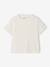 Pack of 3 Plain T-Shirts for Girls ecru+pale pink 