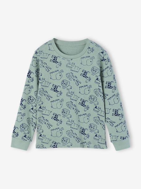 Boy's jungle pyjamas sage green 