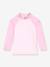 Girl's long-sleeved UV protective swimsuit t-shirt rose 