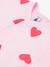 Baby playsuit with heart print rose 