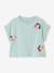 T-Shirt with Sequinned Motif, for Girls aqua green+ecru+lilac 
