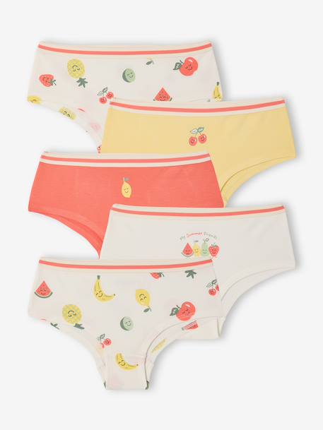 Pack of 5 fruit briefs ecru 