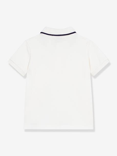 Polo shirt with short sleeves for children Petit Bateau white 