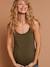Pack of 3 Sleeveless Tops, Maternity & Nursing Special, ENVIE DE FRAISE khaki+white 