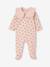 Sleepsuit for baby girls in organic cotton pale pink 