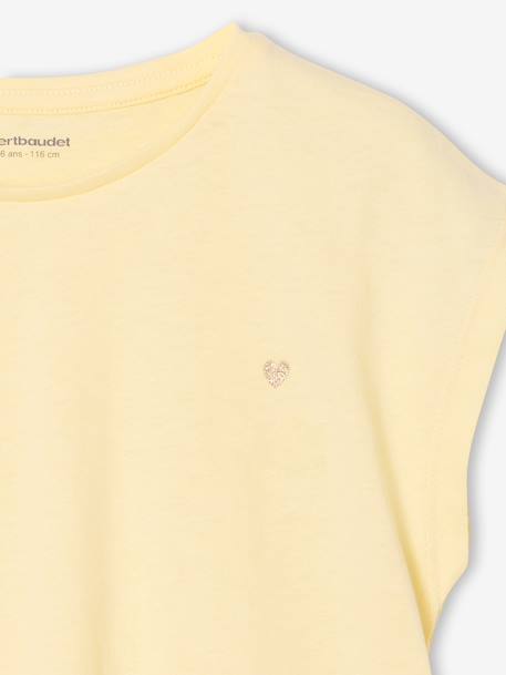 Plain Basics T-Shirt for Girls aqua green+ecru+pale yellow+sweet pink 