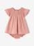 Dress and bloomer set for baby girls in cotton blush 