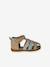Leather Sandals for Baby Boys, Designed for First Steps brown+navy blue+set beige 