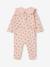 Sleepsuit for baby girls in organic cotton pale pink 