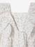 Baby dress with frill print printed white 