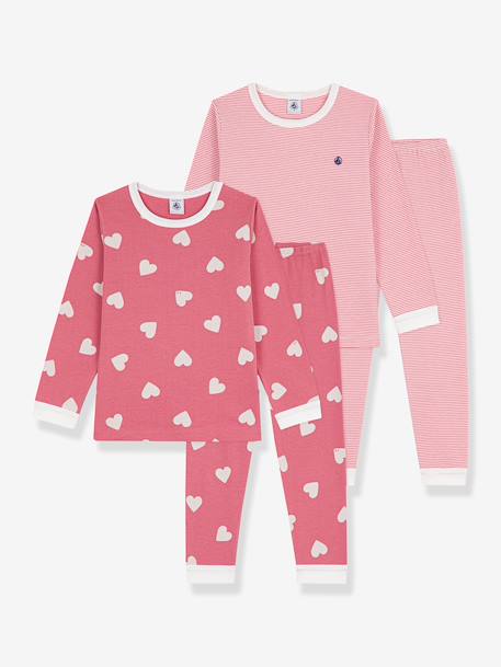 Pack of 2 cotton pyjamas Petit Bateau white 