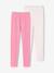 Girls' Pack of 2 Assorted Leggings anthracite+ecru+GREY DARK SOLID+Light Grey 