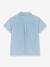 Boy's short-sleeved chambray shirt light blue 