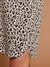 Leopard print nursing dress ecru 