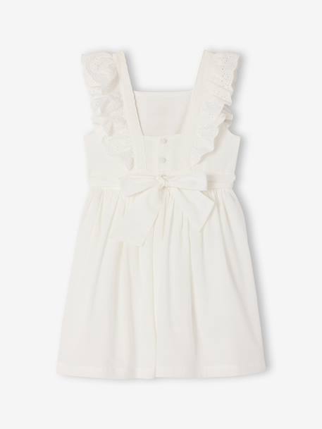 Frilly skater dress white 