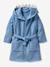 Shark Bathrobe with Recycled Cotton, for Children blue 
