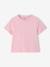 Pack of 3 Plain T-Shirts for Girls ecru+pale pink 