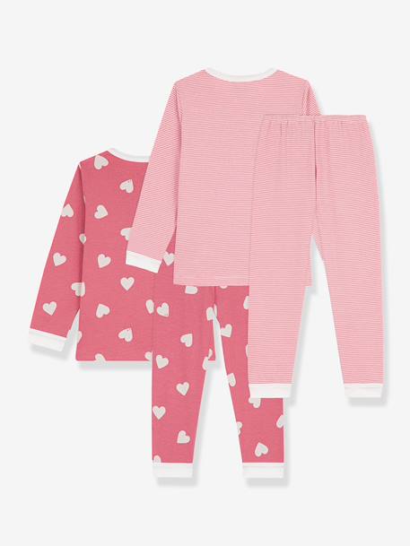 Pack of 2 cotton pyjamas Petit Bateau white 