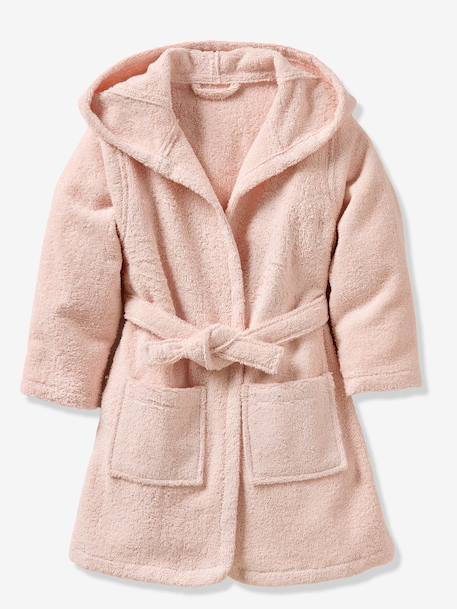 Rabbit Bathrobe in Recycled Cotton rosy 