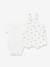 Dungaree + bodysuit set for babies white 