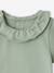 Pack of 2 Short-Sleeved Bodysuits with Fancy Collar, for Babies coral+sage green 