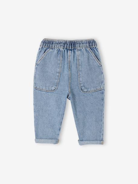 Jeans with Elasticated Waistband, for Babies brut denim+double stone+stone 