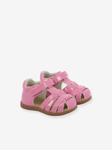 Girls' BERLINGOT sandals denim blue+rose 