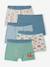 Pack of 5 boys' boxers with a circuit print ecru 