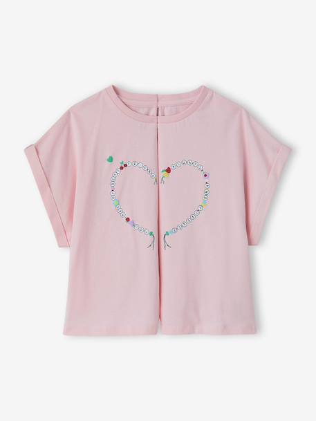 Pack of 2 T-shirts and best friends bracelets lilac 