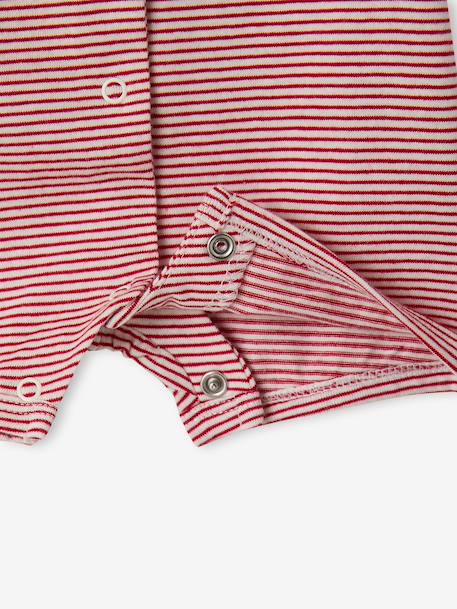 Pack of 2 organic cotton playsuits red 