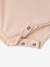 Baby girl bodysuit with frilled collar and long sleeves pale pink 