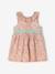 Baby girl's dress with bow and back opening multicoloured 