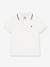 Polo shirt with short sleeves for children Petit Bateau white 