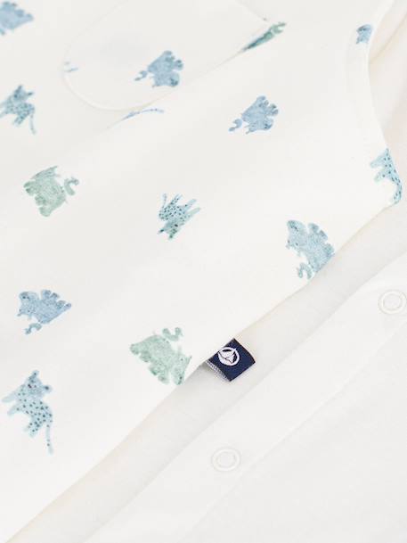Dungaree + bodysuit set for babies white 