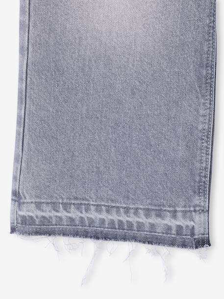 Wide-Leg Jeans, Frayed Hems, for Girls bleached denim+deep blue+grey+stone 