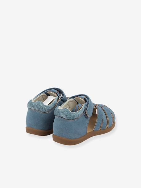 Girls' BERLINGOT sandals denim blue+rose 
