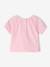 Embroidered short-sleeved T-shirt pale pink 