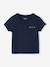 Customisable short-sleeved polo shirt navy blue 