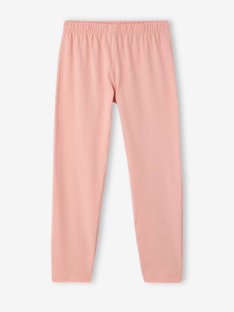 Pack of 2 girls' long-sleeved pyjamas rose 