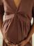 Maternity midi dress chocolate 