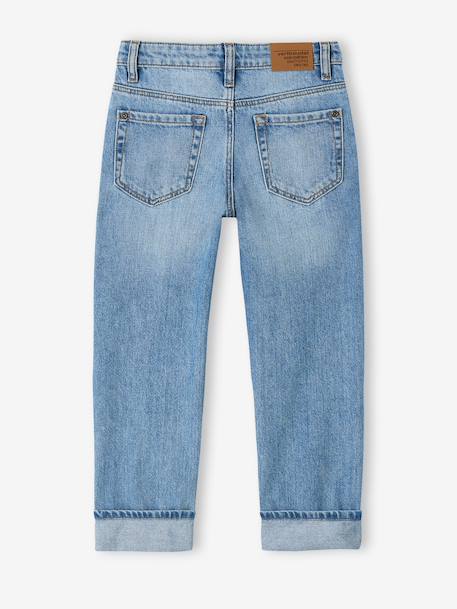Straight Leg Jeans with Turn-Ups for Boys brut denim+stone 